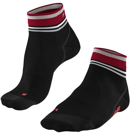 FALKE Unisex BC Impulse Short U Sso Functional Yarn Anti-Blister 1 Pair Cycling Socks, Black 3008, 9.5-10.5