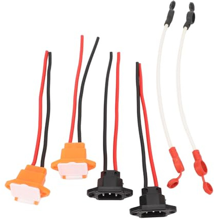 Naroote Conector de Carga de Batería de Bicicleta Eléctrica, Puerto de Carga de Bicicleta Eléctrica Protección Impermeable para Ciclismo