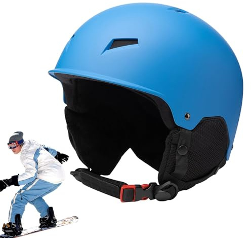 Casco protettivo per snowboard, snowboard, protezione regolabile, cappello di sicurezza per snowboard, con clip per occhiali, traspirante, per sport sulla neve