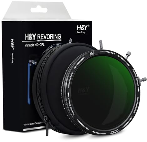 H&Y RevoRing Mark II 82-95mm Multi-Size Adjustable VND + CPL Filter, 3-in-1 Variable ND3-1000 & Polarizer, Instant Swap for 82mm 86mm 95mm Lenses, 22-Layer Nano German Optics, Ultra-Wide