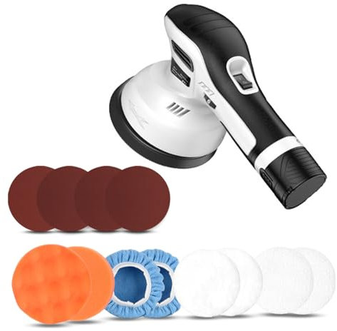 NOLOWY Lucidatrice elettrica a batteria senza fili lucidatrice senza fili lucidatrice senza fili con 6 velocità regolabili