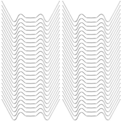 100 clip a W per vetri per serra, clip a molla per vetri, clip a molla per vetro, clip per finestre per serre, clip per finestre per serre, clip di fissaggio per vetro serra