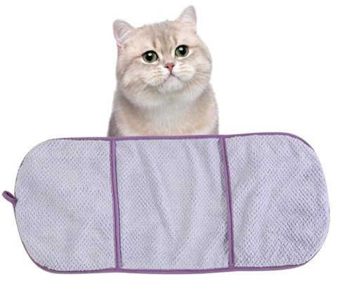 Generisch Hundetuch mit Handtaschen, Hundebadetuch - Absorptionshundtuch - Pet Bad Waschlappen, Ultra saugfähige Mikrofaser, bequem