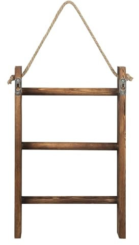 Porte-serviettes moderne en bois avec échelle pour le salon et la salle de bain