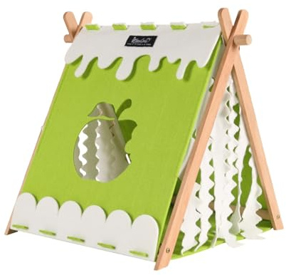 MotiveTech Nid pour Hamster, Maison pour Cochon d'Inde, Tente, Cabane de Jeu en Bois, Abri Confortable pour Hamster,