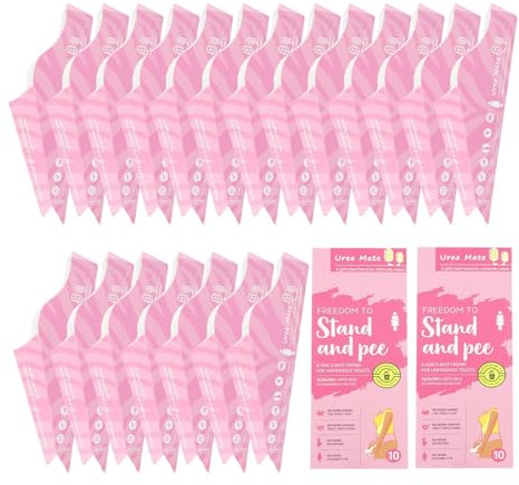Orinatoio Portatile per Donne 20PCS,Orinatoio da Viaggio per Donne in Piedi