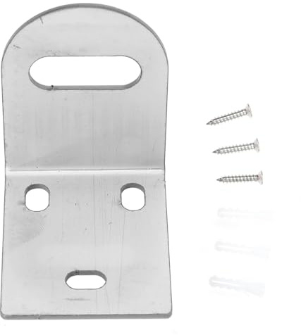 COLLBATH Supporto per Rubinetto Domestico in Acciaio Inox 12X29Mm Staffa Fissaggio Muro e Kit Viti Compatibile Rubinetti Doppio Controllo per Bagno e Cucina