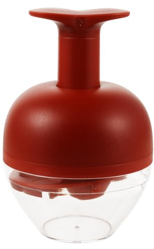 JHKNNK Cherry Pitter Tool 4 Hole - Portable Handheld Pit Remover - Multifunctional Cherry Olive Plum Date Pitting Device for Jam Making Baking Prep