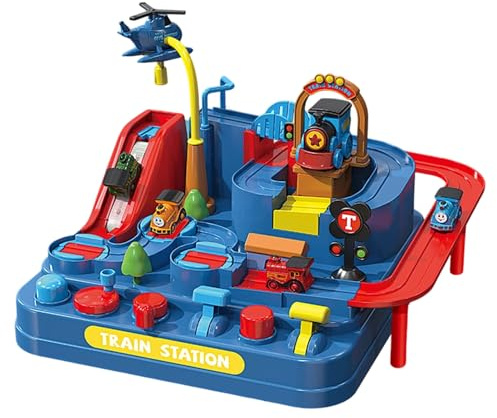 Piste de Voiture pour – Rampe Toboggan pour Train, véhicule, Piste de Course avec thème Aventure de Noël | pour, crèche, Anniversaire, Maison, école, Sol, Salle de Jeux