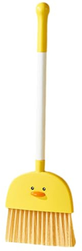 Cartoon Yellow Duck Cleaning Broom for Kids Housework | Pp Pet Build, Lightweight Design, Smooth Handling, Parent-child Activities