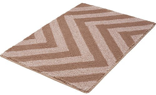 Meusch Badteppich Malua, Polyacryl/Polyester, Braun, 70 x 120 x 10 cm, 1 Einheiten