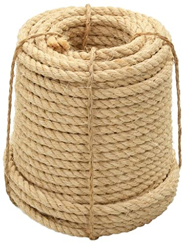 vidaXL Rep 100% sisal 12 mm 50 m
