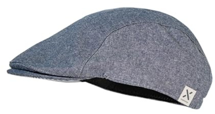 maximo Cotton Barn Flat Cap - bomullskeps keps sommarkeps med skärm Sommar Vår-sommar - 49 cm denim