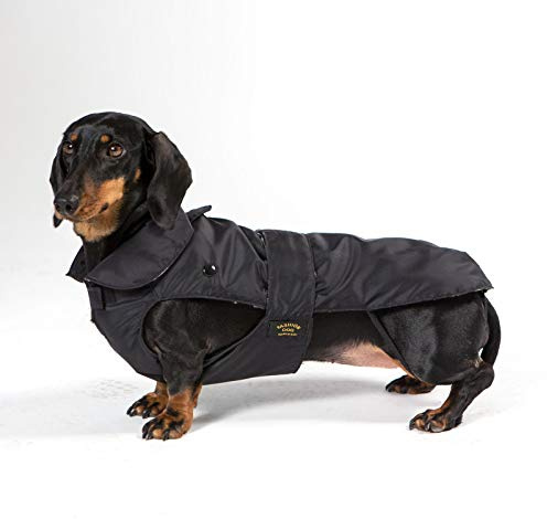 Fashion Dog Hundemantel speziell für Dackel - Schwarz - 33