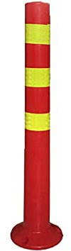 GJX Warnkegel Warnleitkegel Leitkegel Parkkegel, 70cm Warnsäule-Spalte Isolation Pile Guardrail Verkehr reflektierende Säule Anti-Collision-Spalte Barrikade-Kegel