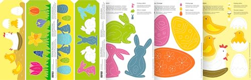 Familienmomente Prickelvorlagen Set Osterfreunde Bastelset A5 Papier