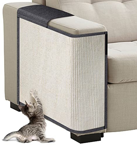 Sofaschutz Katze, Natürlicher Sisal Katzen Kratzmatte Kratzschutz Sofa, Kratzteppich & Kratzmöglichkeit für das Sofa Katzen Couch Abdeckung- Sessel Couch Katzenkratzmatte, 50 * 70cm