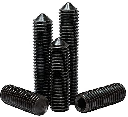 Sechskant-Zugschraubenbolzen, Sechskantschrauben, Gewindestift mit Spitze der Güteklasse 12,9 M5M6M8M10M12, spitze Maschinenschraube mit Innensechskant, Gewindestift-M8*40 [20 Stück] ( Color : M12*10[