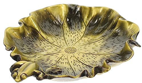 STOBOK Kalligrafie-tintenschmetterling Aus Metall Pflanzenschale Farbhalterschale Vintage-accessoires Antikes Tintenfass Stehen Miniaturdekoration Füller Zinklegierung Schreibtisch