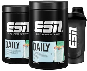 ESN Daily, Sour Power, 2 x 480 g + Gratis Shaker | Mit Glutamin, Creatin, Collagen & L-Leucin - made in Germany