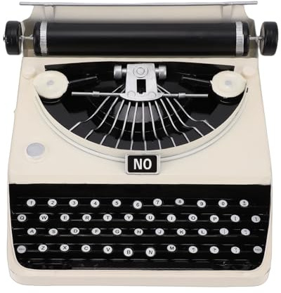 Retro-Schreibmaschinenmodell, Vintage-Schreibmaschinenmodell aus Eisen, Antike Schreibmaschinenfigur, Schreibtischdekoration für Zuhause, Büro, Studio, Café