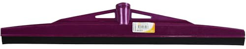 Floor Wiper Heavy Duty Squeegee Rubber Wiper Large Household Floor Squeegee with Long Metal Handle (Purple 40cm)