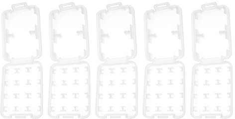SG Store 5 Piezas Estuche para Tarjetas de Memoria SD TF de 57,7x43x8,4mm 8 Ranuras Resistente Al Agua Protector Rígido Caja de Almacenamiento para 2 Tarjetas SD Y 6 Tarjetas de Memoria TF