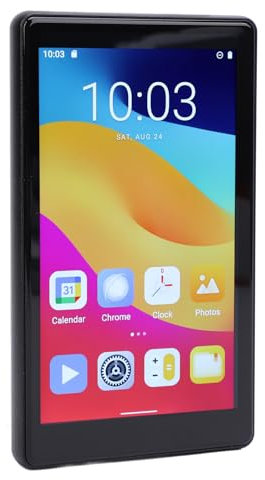 Lecteur Mp4 avec Bluetooth, Lecteur Mp3 Mp4 à écran Tactile 5,0 Pouces avec qualité Sonore HiFi, Charge Rapide de Type C, Lecteur de Musique