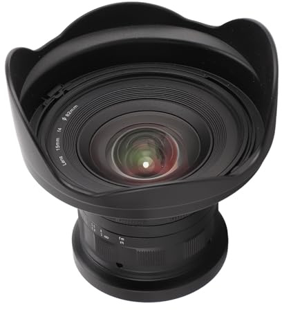 Qukaim Obiettivo macro grandangolare 2 in 1 F4.0 da 15 mm per fotocamere DSLR, compatibile con 7D Mark II, 70D, 60D, T6s, T6i, T5i, T5, T4i, T3i, T3, T2i, T1i, SL1