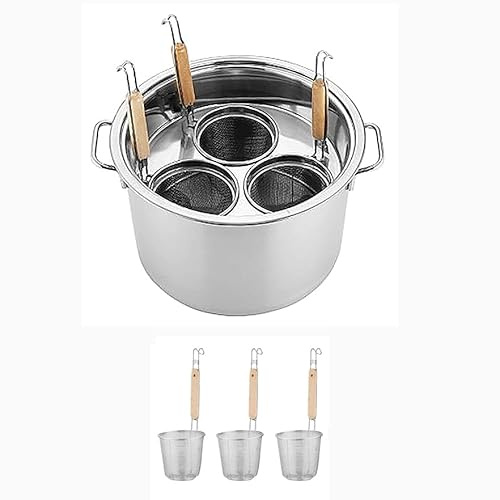 Nudeltopf aus Edelstahl mit Trennwand und Sieb – vielseitiges Einsatz-Set für Küche und Restaurant Kochen