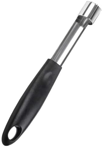 Apfelentkerner, Apfelausstecher, Apfelstecher, Entkerner mit Gezackter Edelstahlklinge, rutschfestem Kunststoffgriff, Apfelkernausstecher für Bratäpfel und zum Backen, Apfel Entkerner