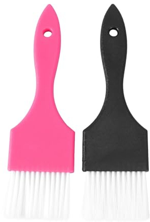 JOINPAYA Set 2pz Pettine per Tintura Chioma Nero in Plastica per Uso Professionale e Domestico, Spazzola per Colore Facile da Impugnare da Applicare Stili multipli