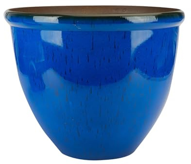 VFM e-Store - Planter for Garden Garden Gift Ideas, Garden Decor - 33.2cm X 39.5cm Blue X 1