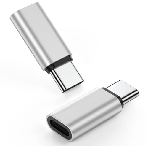 Lightning to USB C Adapter for iPhone 17 Air 17 Pro Max 16 16e 15 Pro Max | USB-C to Lightning Adapter For 17 Pro Max ONLY for Charging/Data Sync,NOT for Earphones/Microphone/Flash Drive/iPencil(2Pack)