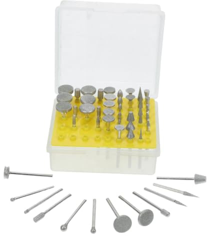 TOPBATHY 50 Piezas Brocas de Diamante para Esmerilado y Pulido en Cerámica y Piedras, Accesorio de Esmerilado de Taladro Material de Esmeril para Proyectos de Grabado