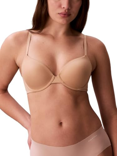 Calvin Klein Women's Constant Convertible Strap Lightly Lined Demi Bra Bra, -bare, 36A