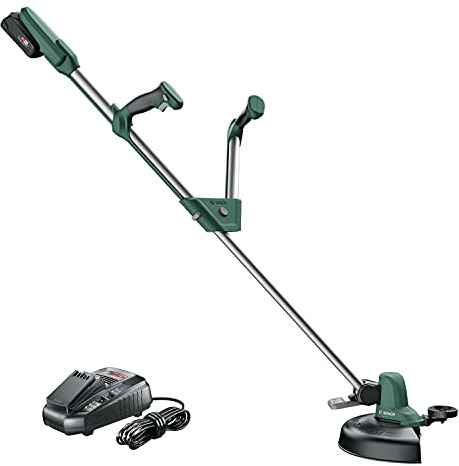 Bosch Grass Trimmer UniversalGrassCut 18-26 (1 battery, 18 Volt System, cutting diameter: 26cm, adjustable handles, in carton packaging)