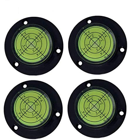 50MM 4 packs Universal Level Instrument Horizontal Bead Horizontal Instrument Horizontal Bubble Level Belt Positioning Hole Through(50x13mm)