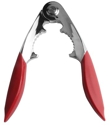Maine Man Spring-Action Lobster Cracker, Chrome-Plated Zinc Alloy and Silicone