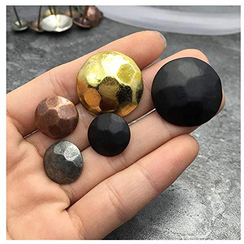 Chiodi in schiuma morbida per divani in rete, chiodi in bronzo, puntine da disegno, chiodi antichi, chiodi a testa tonda-25 MM * 25 MM * nero * 50 pezzi