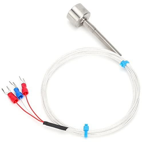 PT100 Magnetischer Temperatursensor, Hohe Messgenauigkeit Wasserdichter Adsorptionsthermistor-Temperaturregler-Sonde(1m),Temperatur- und Feuchtigkeitssensor
