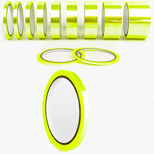 1A Style Sticker Oilslick Transparent Chamäleon Selbstklebendes Bastel Zierband Folie Wrap Art Trim Stripes Kreativ DIY Projekte Zierstreifen Aufkleber (3 mm, Cham. Neon Gelb)