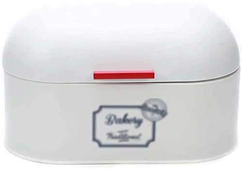 ABGRC Cocina Panera Panera de Estilo nórdico, Soporte para Pan de Gran Capacidad de 10L, panera de Metal Vintage, contenedor de Almacenamiento de Pan Que Ahorra Espacio Decoración