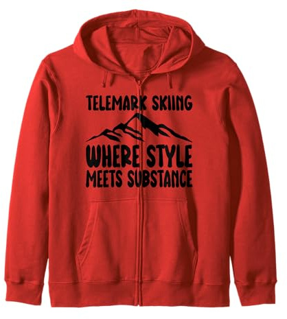 Telemark Sci Dove Lo Stile Incontra La Sostanza Telemark Ski Felpa con Cappuccio