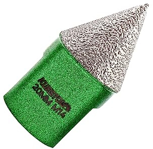 KURSTOL Broca Chaflan Diamante 20mm Fresa Diamante con Rosca M14 - para Biselar Ampliar Esmerilar Pulir Cerámica Porcelánico Azulejos Mármol Granito