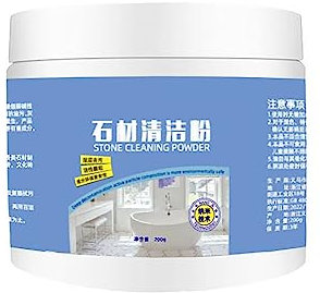 Detergente per macchie di olio di marmo, polvere per la pulizia della pietra, polvere per la pulizia di smacchiatore per olio da cucina e lucidi per marmo, piastrelle, granito, stufa (200g) (200g)