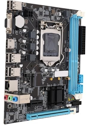 LGA 1155 CPU 2nd Gen Slot Dual Channel DDR3 Scheda madre con alimentazione a 3 fasi, HD VGA Ouput, Micro ATX Scheda madre per gaming