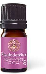 Aromatics International Premium Organic Rhododendron Essential Oil 5ml | 100% Pure Essential Oil for Diffusion & Aromatherapy