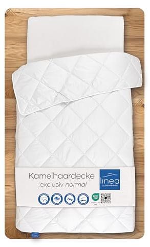 Böhmerwald Exclusiv - Manta de Pelo de Camello, hipoalergénica, 100% Pelo de Camello, Peso de Relleno: 700 g, Clase térmica: Ligera, tamaño: 155 x 200 cm, Certificado Öko-Tex® Standard 100