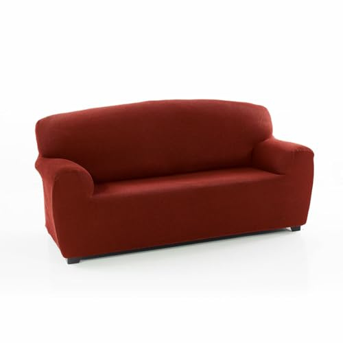 SOFAKOVER® Super elastischer Sofabezug mit Pocket für 4-Sitzer-Sofas, atmungsaktiv, bequem und langlebig, einfach anzubringen, Maße 220-260 cm, Orange